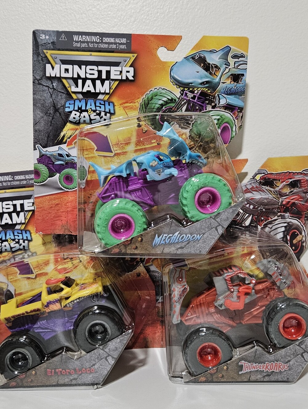 Monster Jam Megalodon Monster Truck Toy - Purple, Blue & Green